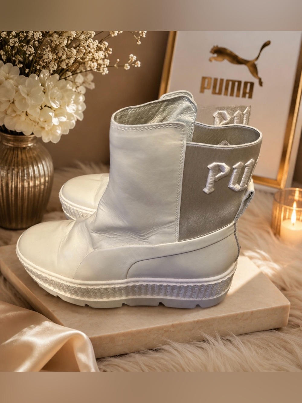 Fenty x Puma Chelsea Sneaker Boot ("Vanilla Ice" colorway) discontinued